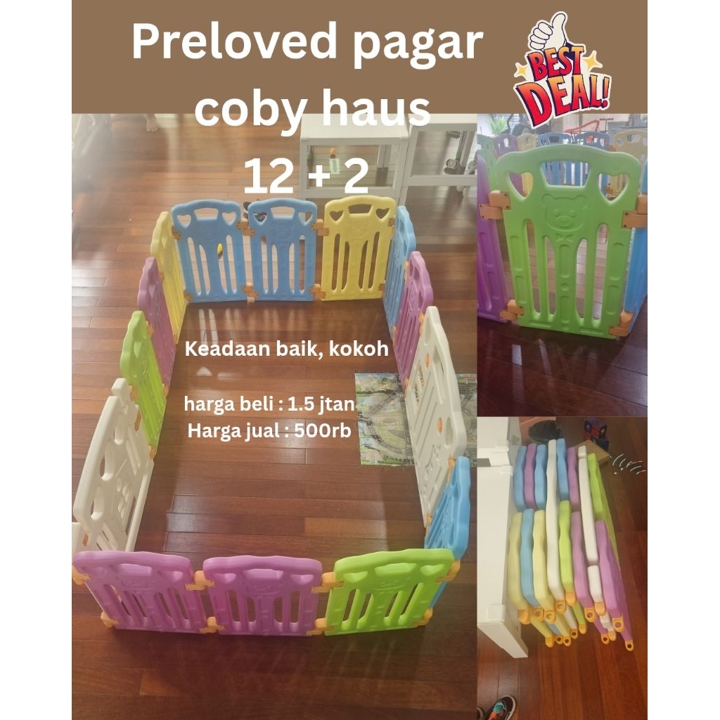 PRELOVED PAGAR BAYI COBY HAUS 12 + 2