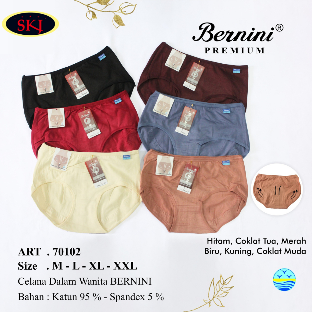 CD Wanita BERNINI 70102 KARET ELASTIS model Mini / Pakaian Dalam Murah