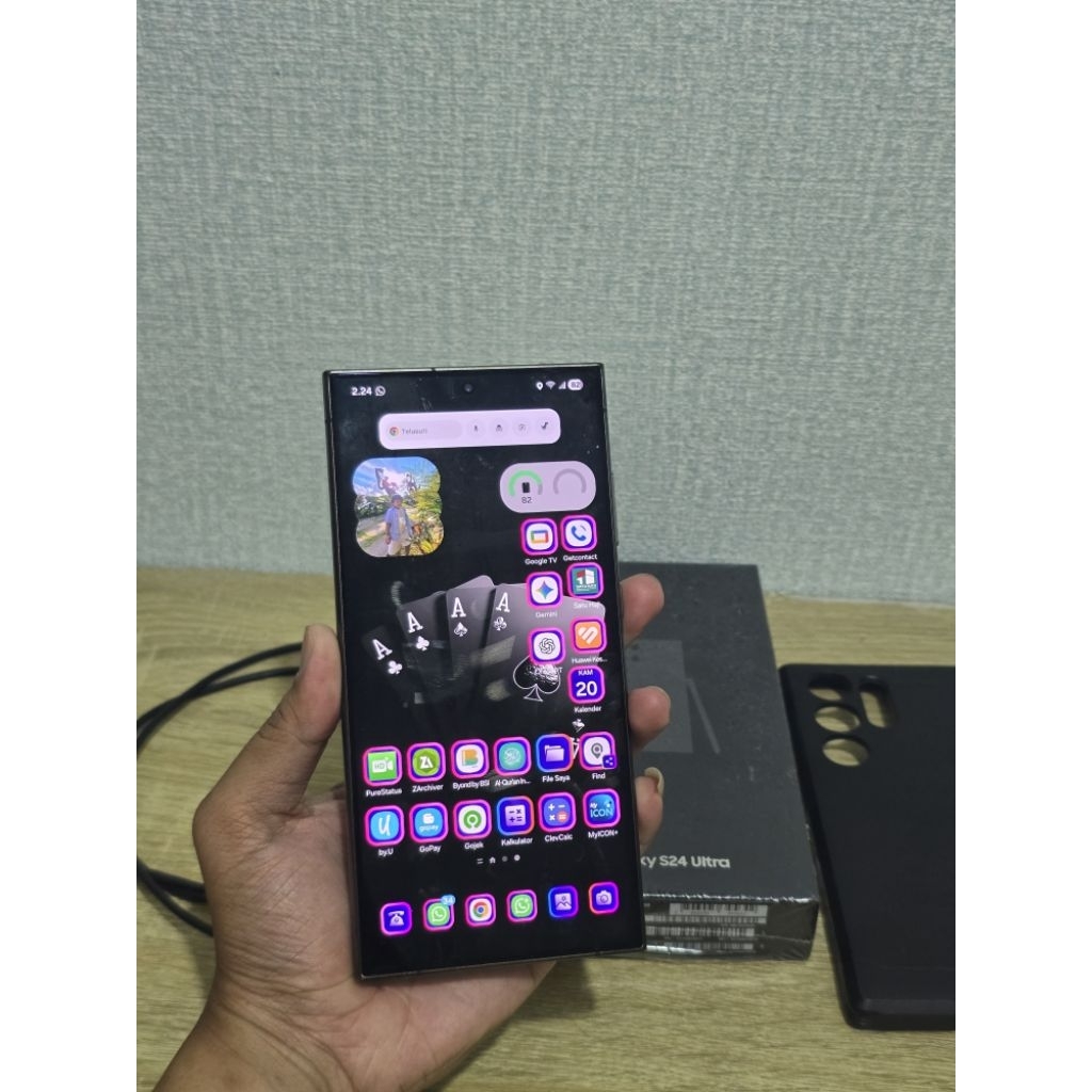 samsung S24 ultra 256gb second garansi sein