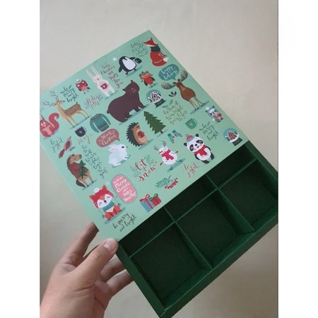 5 Pcs Dus natal fruitpie sekat 9 Winter