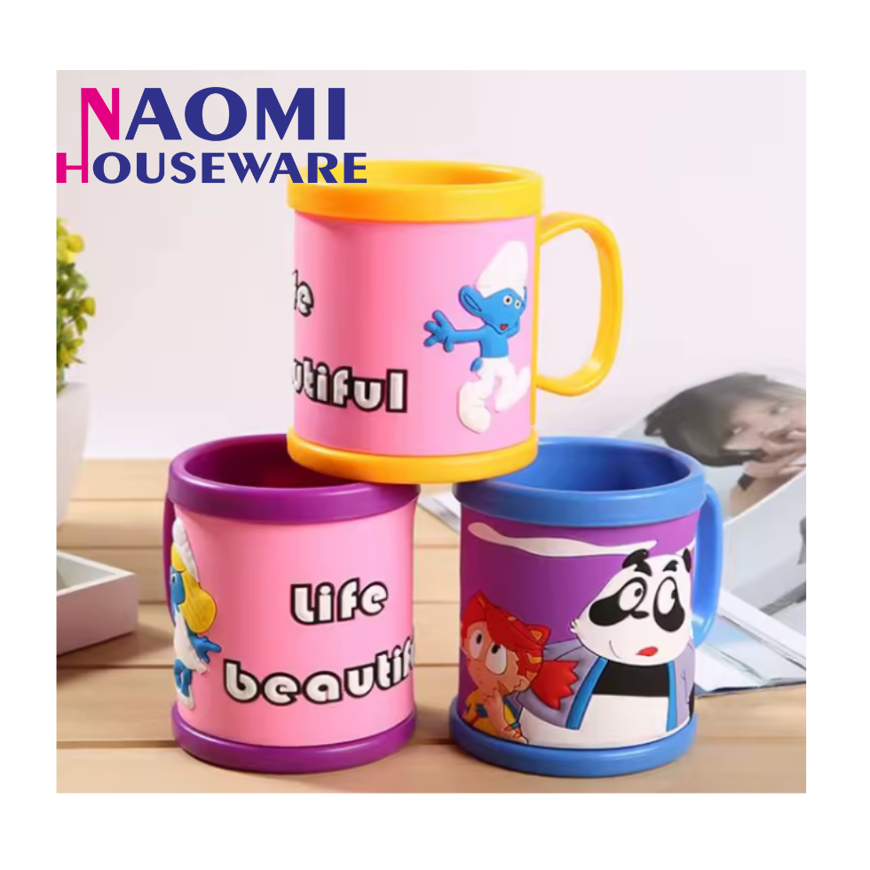 Gelas Plastik Minum Anak Karakter Kartun 230ML