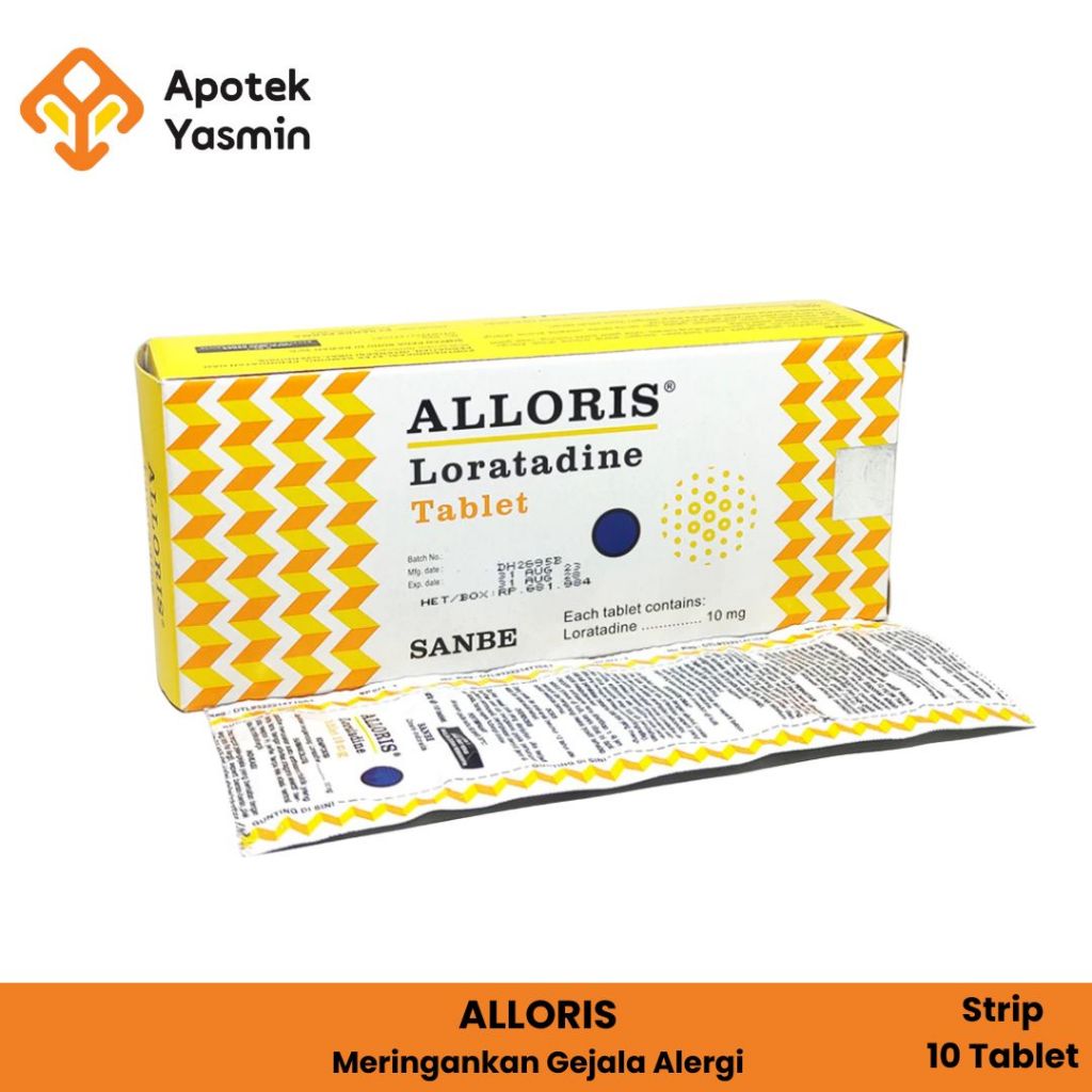 Alloris 10 Mg - Obat Rhinitis dan Alergi