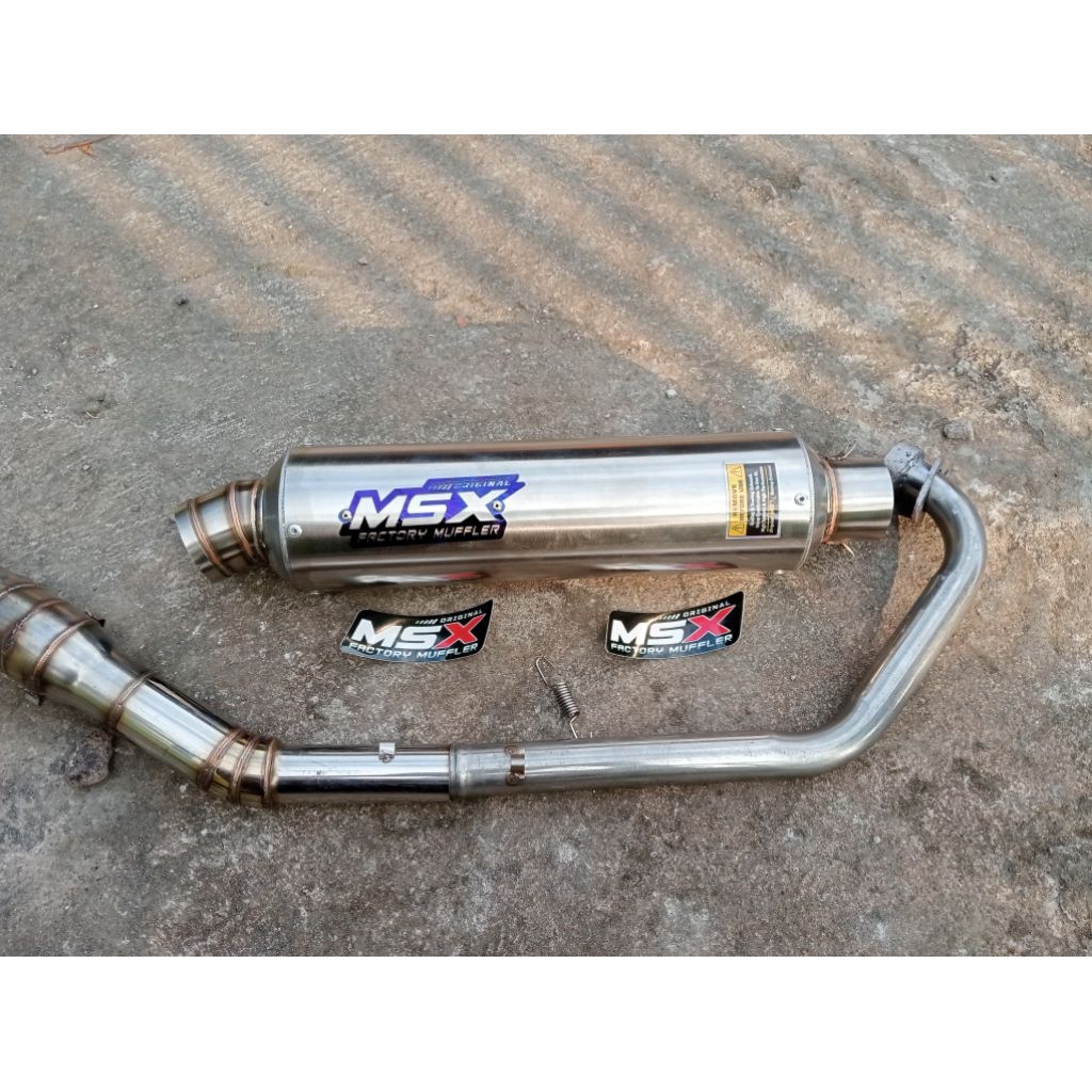 knalpot original msx gp5 jenong non cantol dos wrx jrm mx fu sonic gsx cbr r15 tiger gl mp cb dll