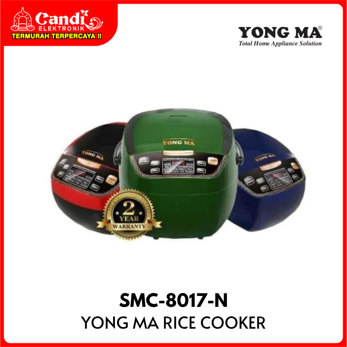YONG MA Digital Rice Cooker Kapasitas 2 Liter Inner Pot Gold Ceramic SMC-8017-N