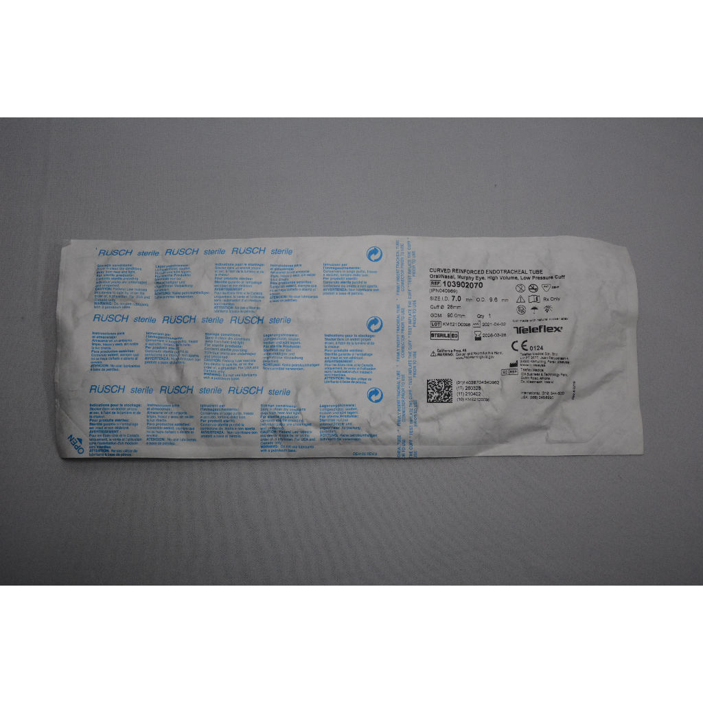 Rusch Endotracheal Tube Reinforced 7.0 mm – Teleflex