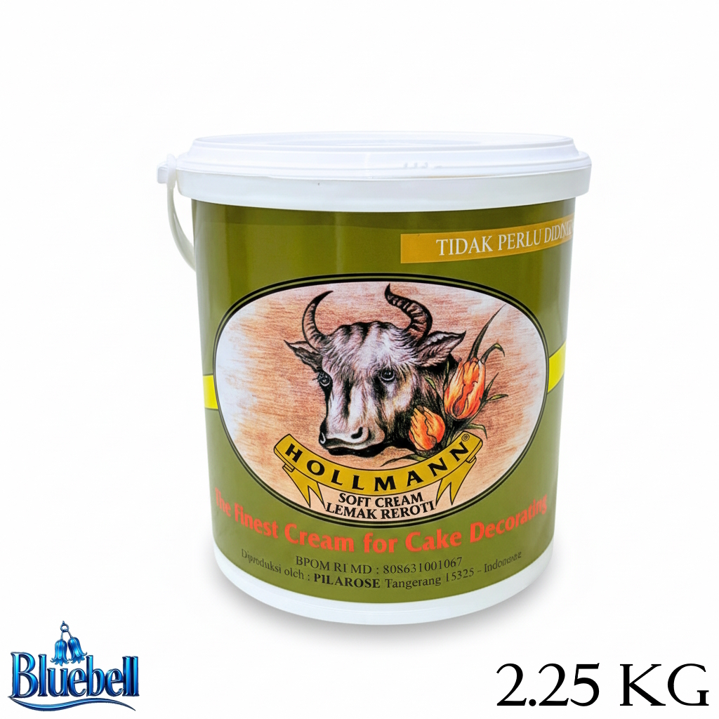 Holman Soft Cream Lemak Reroti Hollmann Shortening Butter Cream Pelapis Dekorasi Kue 2.25Kg