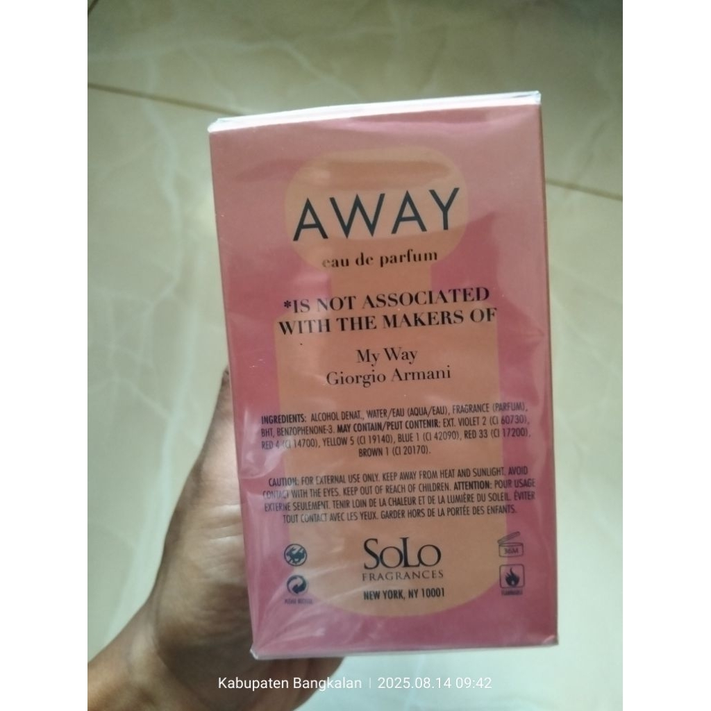 PARFUM MY WAY GIORGIO ARMANI TAHAN LAMA