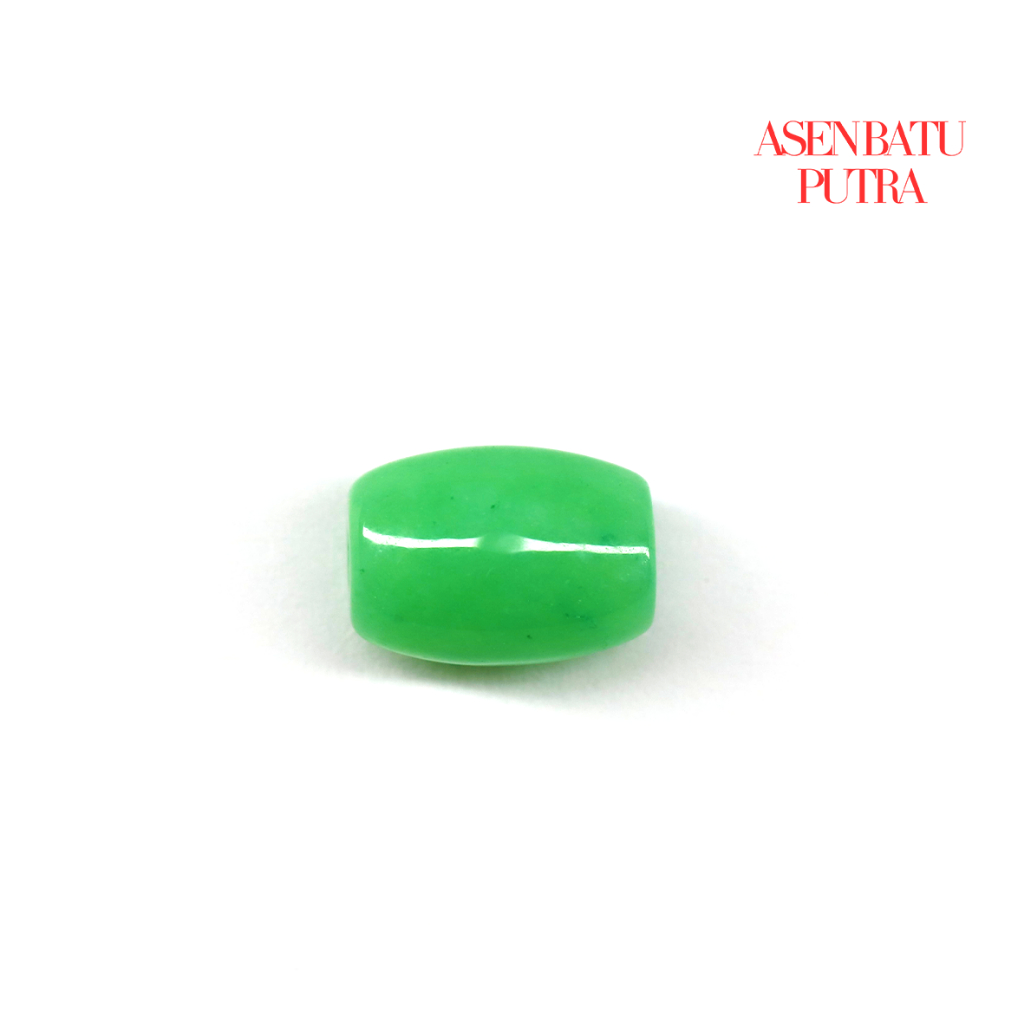 Liontin Giok Hijau Natural - Bentuk Bambu