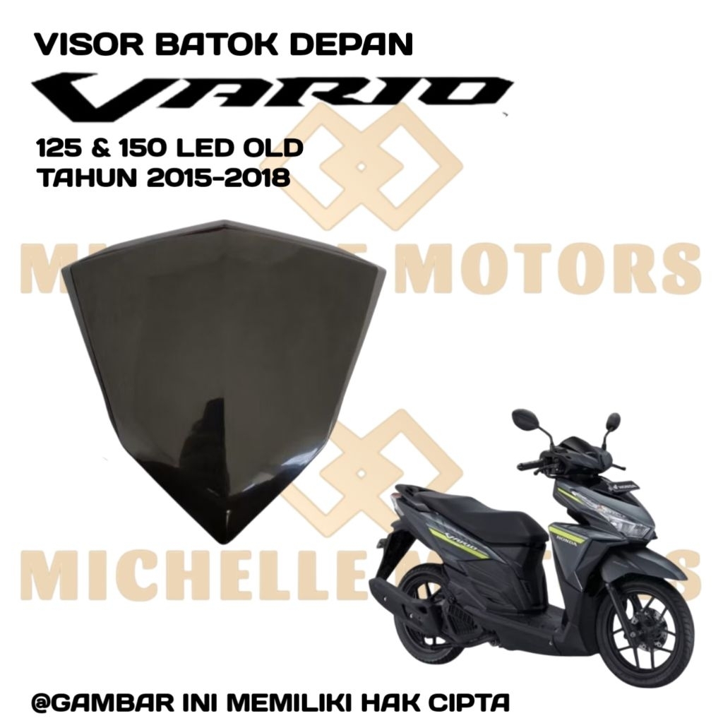 Visor Batok Kepala Depan Honda Vario 125&150 LED OLD Tahun 2015 2016 2017