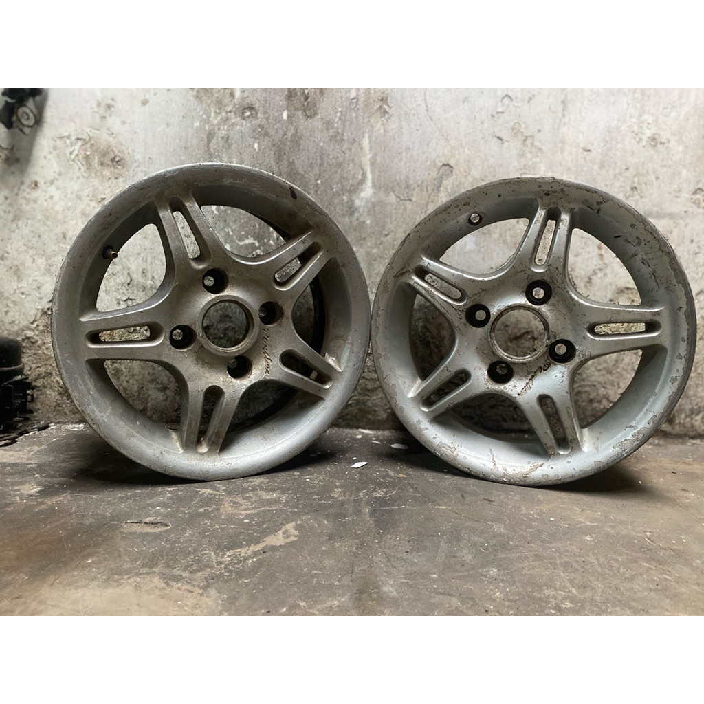 velg panther ring 14 pcd 4 x 114 second siap pakai