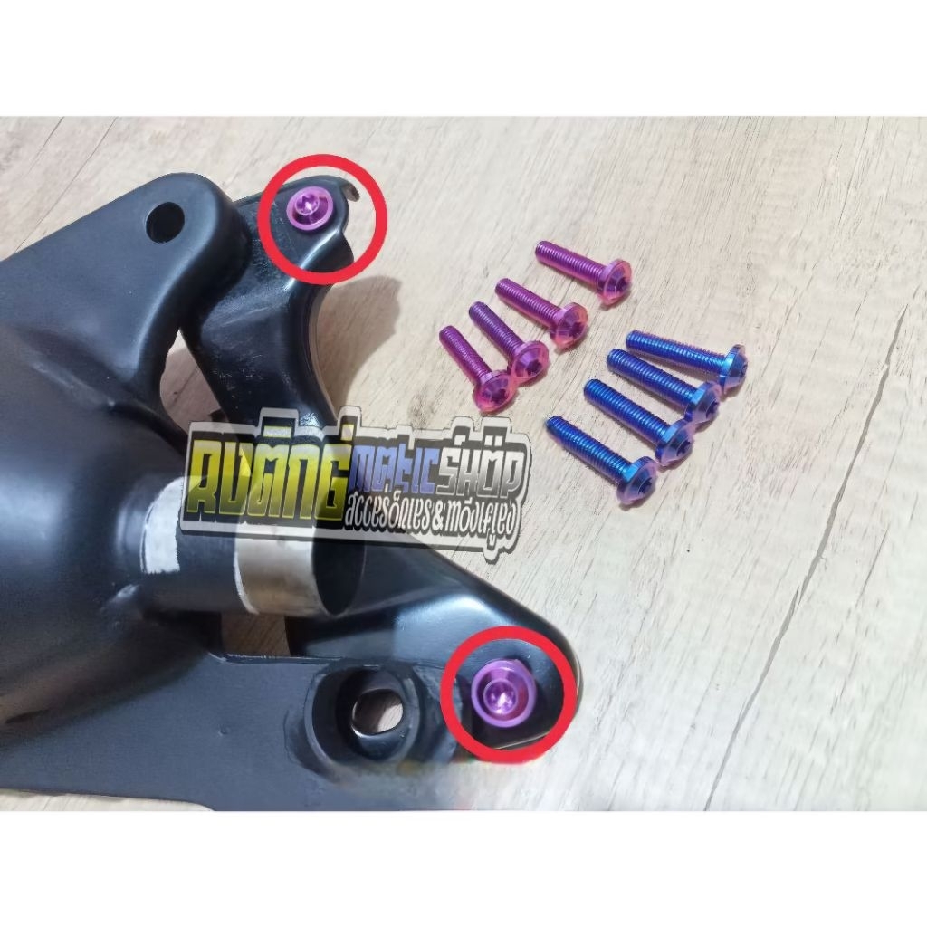 baut titanium arem knalpot mio nuvo fino mio soul harga (2baut)