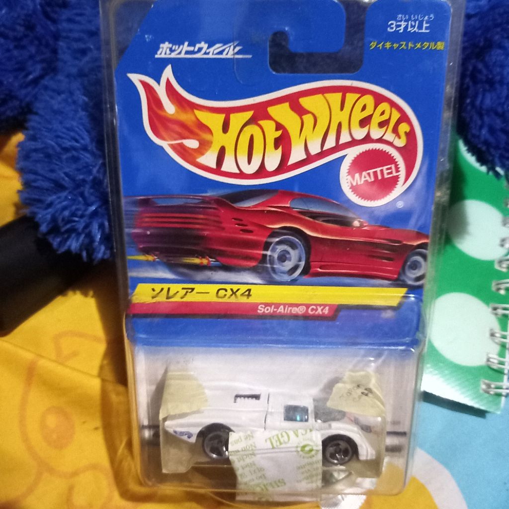 HOT WHEELS SOL-AIRE CX4 VINTAGE HTF Bkn Nissan skyline R3 Porche 911 993 Ferrari Japan Blue Card