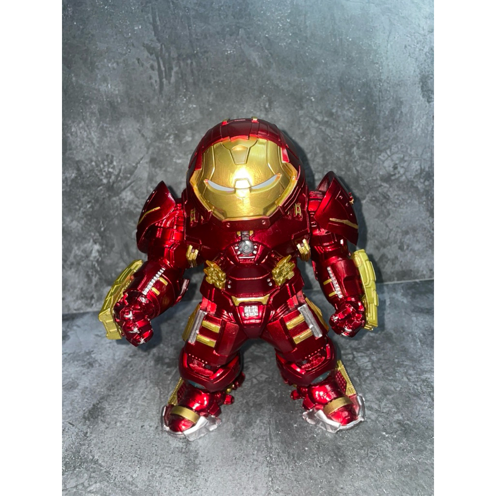 25cm Statue Action Figure Iron Man Hulkbuster Egg Attack Recast with LED Design