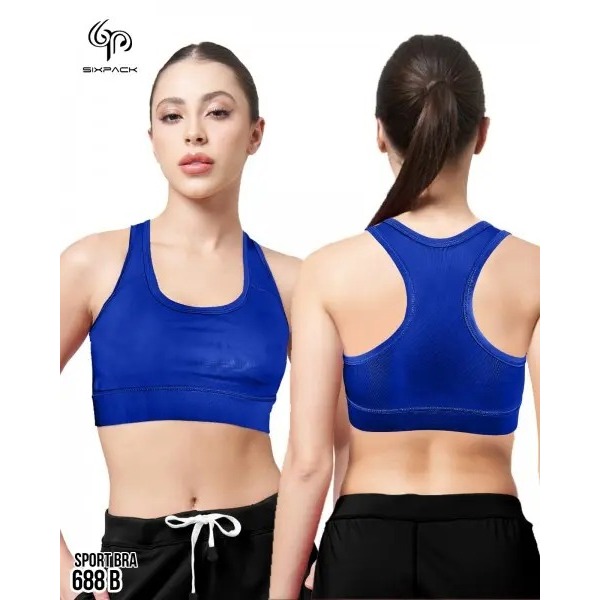 new arrival sport bra wanita olahraga gym model basic by sixpack b