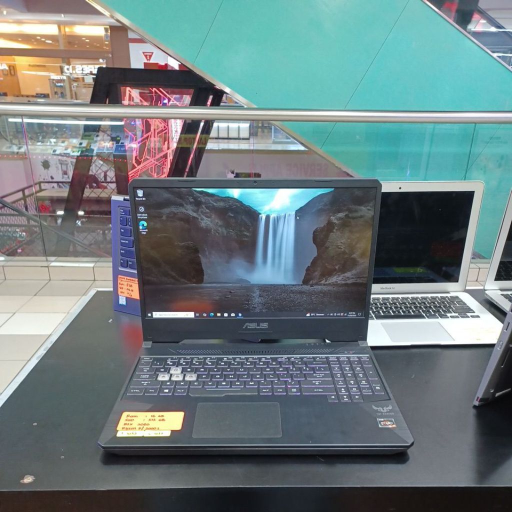 laptop asus gaming FX505D ryzen 7 3750H ram 16gb ssd 512gb rtx 2060 1037