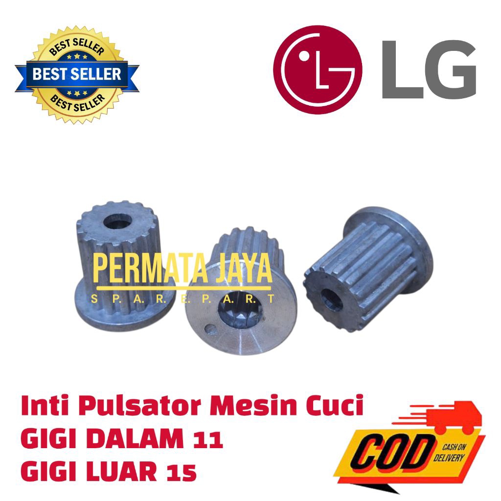 Inti Pulsator / Gear Pulsator Mesin cuci Lg Gigi 11 - Gigi luar 15