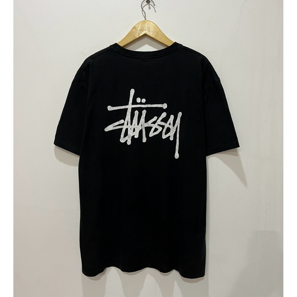 Tshirt STUSSY Bassic Big Logo Black / Kaos Stussy