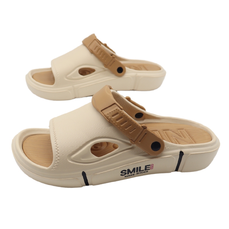 Latest men's sandals 2025 Korean style comfortable with soft back heels Cool rubber men's sandals