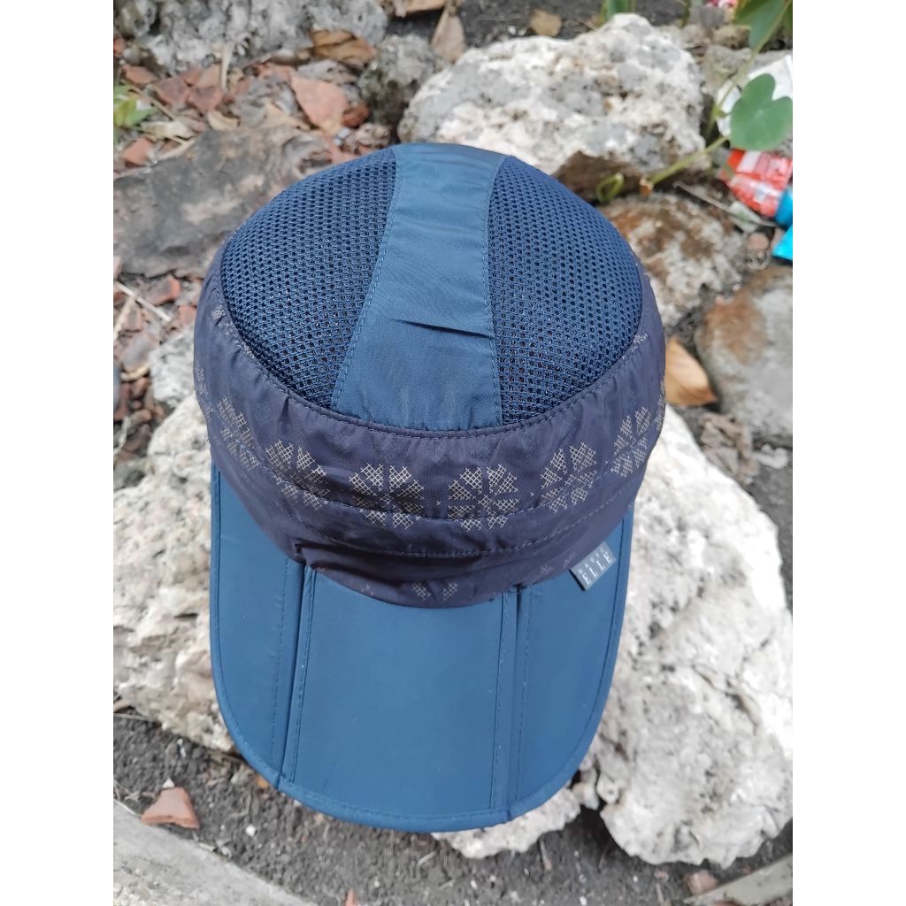 topi olahraga BASIC ELLE 2 in 1 topi running