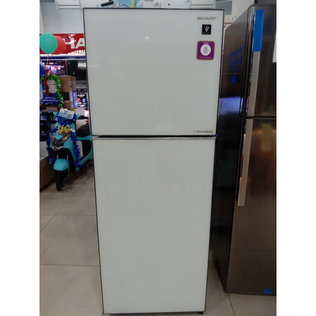 SHARP Kulkas 2 Pintu 338L SJ-426GI-GW / SJ426GIGW / SJ 426GI White