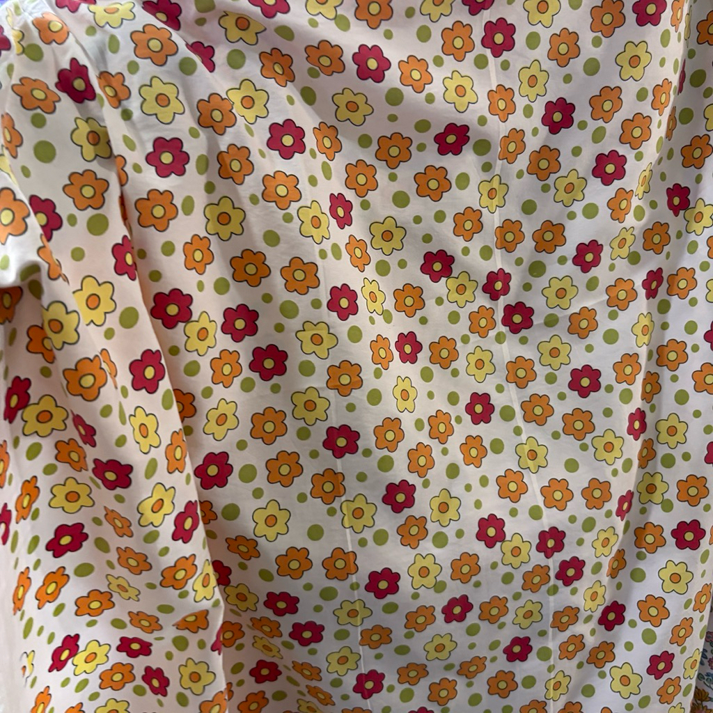 Kain Katun Muslin Motif Bunga Warna Warni – Lembut, Adem & Nyaman (Per ½ Meter) lq