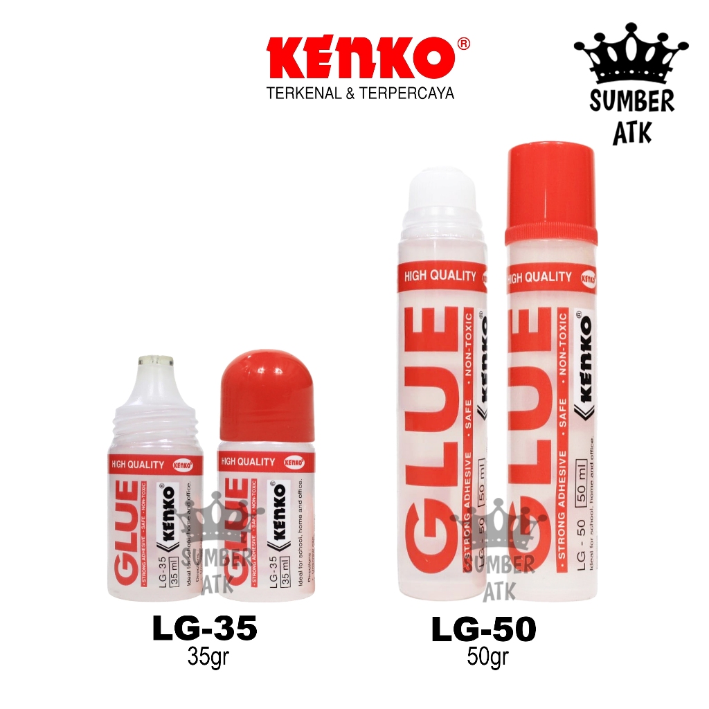 Liquid Glue Lem kertas Lem cair KENKO LG-35 LG-50 35ML 50ML
