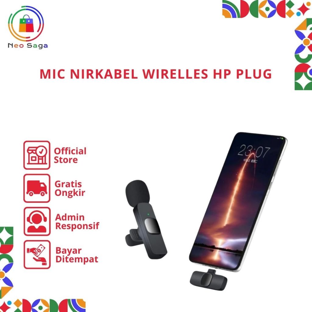 Mic Nirkabel Wirelles Hp Android plug singlemic