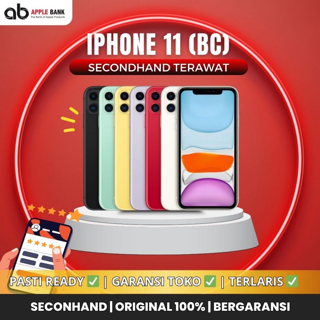 IP 11 64GB/128GB/256GB SECOND BEACUKAI ORIGINAL MULUS TERAWAT