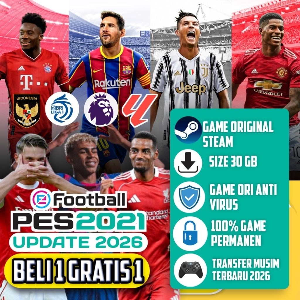 PES 2021 UPDATE TERBARU PATCH 2026 GAME PC ORIGINAL STEAM