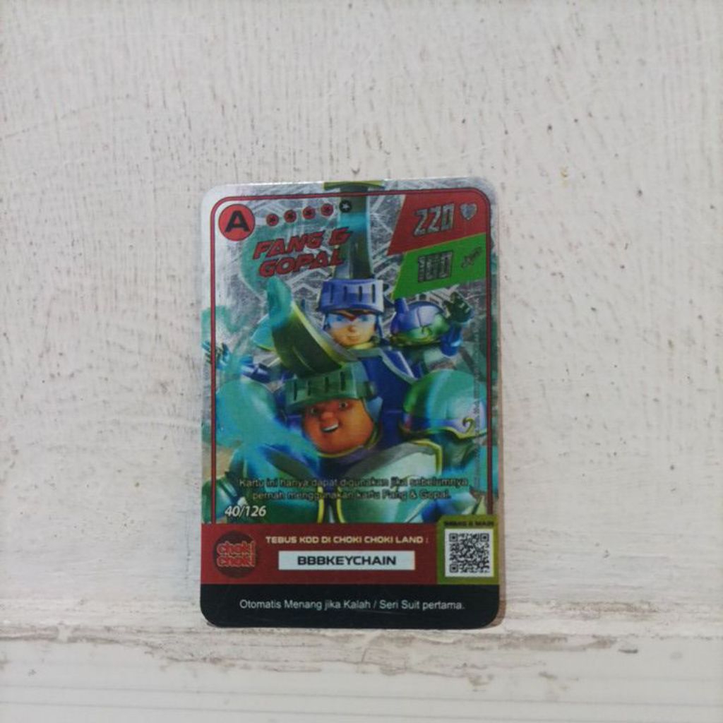 kartu boboiboy hologram