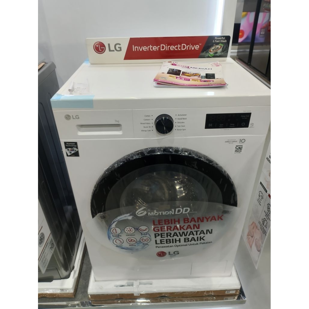 LG Mesin Cuci Front Load FB1207S6WB 7Kg