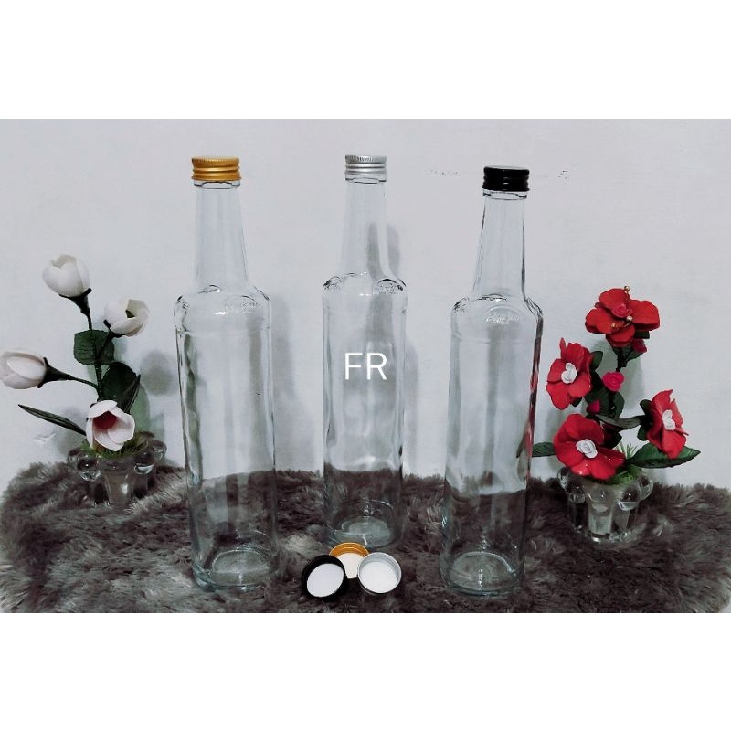 botol marjan 460ml tutup alumunium botol syrup botol madu