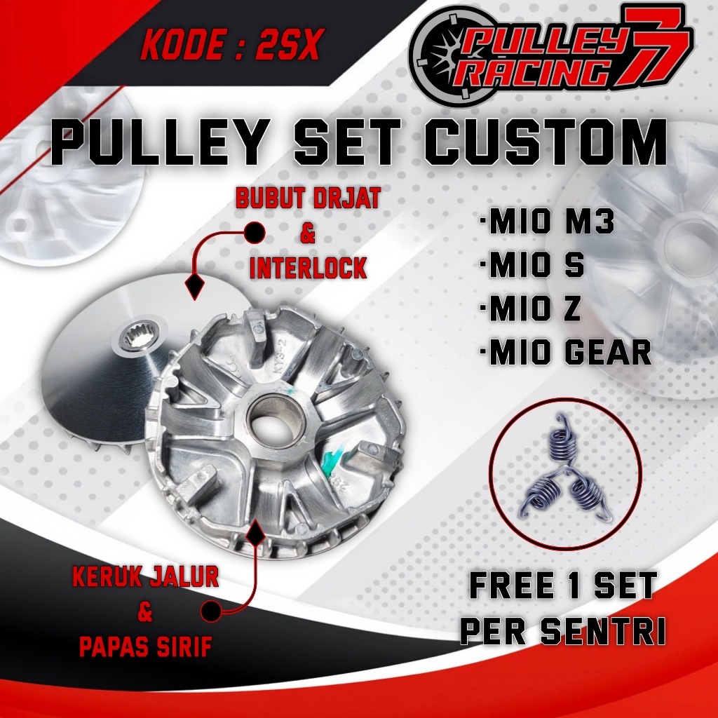 Pulley Rumah Roller Mio M3 Mio Gear Mio S Mio Z Kode 2SX Pnp Original Yamaha Pulley Bubut Racing