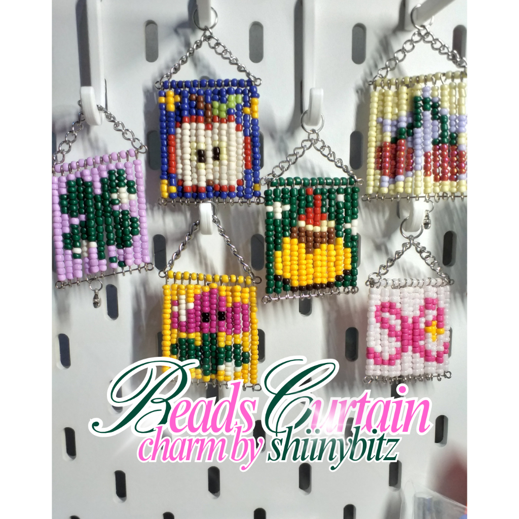[shiinybitz] Beads Curtain Bag Charm | keychain | gantungan tas kunci manik | tomato goldfish cute