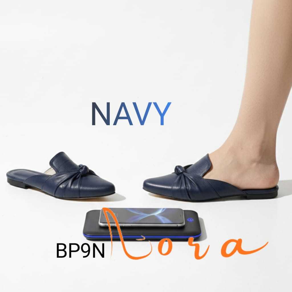 Sandal Wanita Flat Bustong bapao BP9N warna NAVY