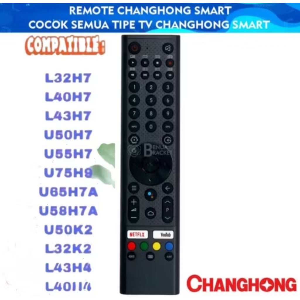 REMOTE SMART TV LED CHANGHONG