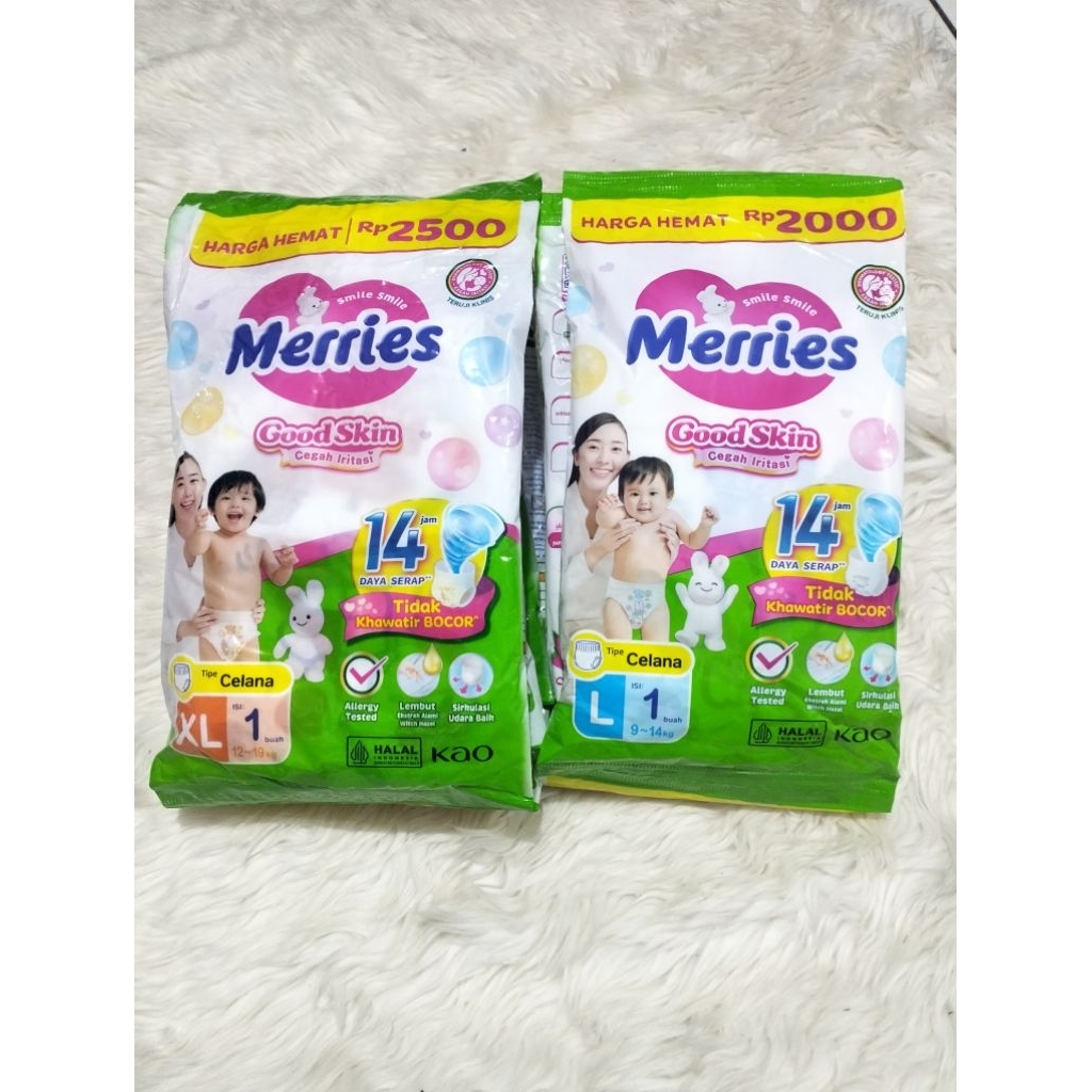 Pampers Merries Renceng S M L XL