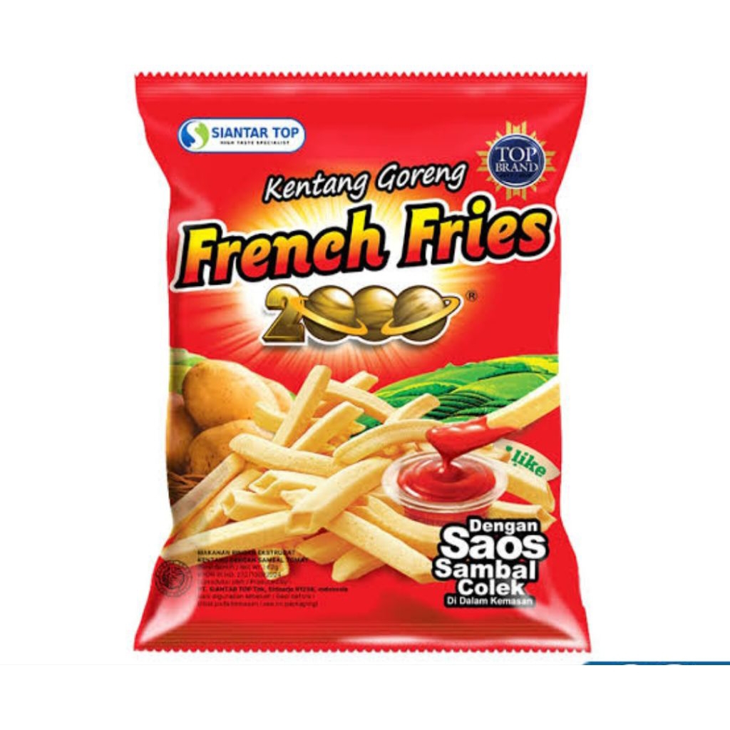 Siantar Top French Fries 2000 pcs 62 gr
