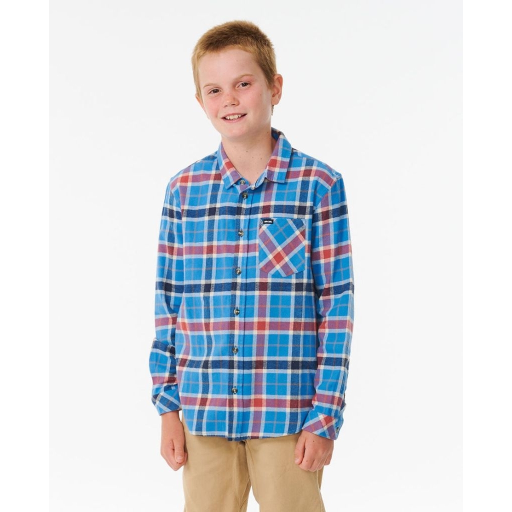 kemeja anak ripcurl checked in flanel shirt boy original