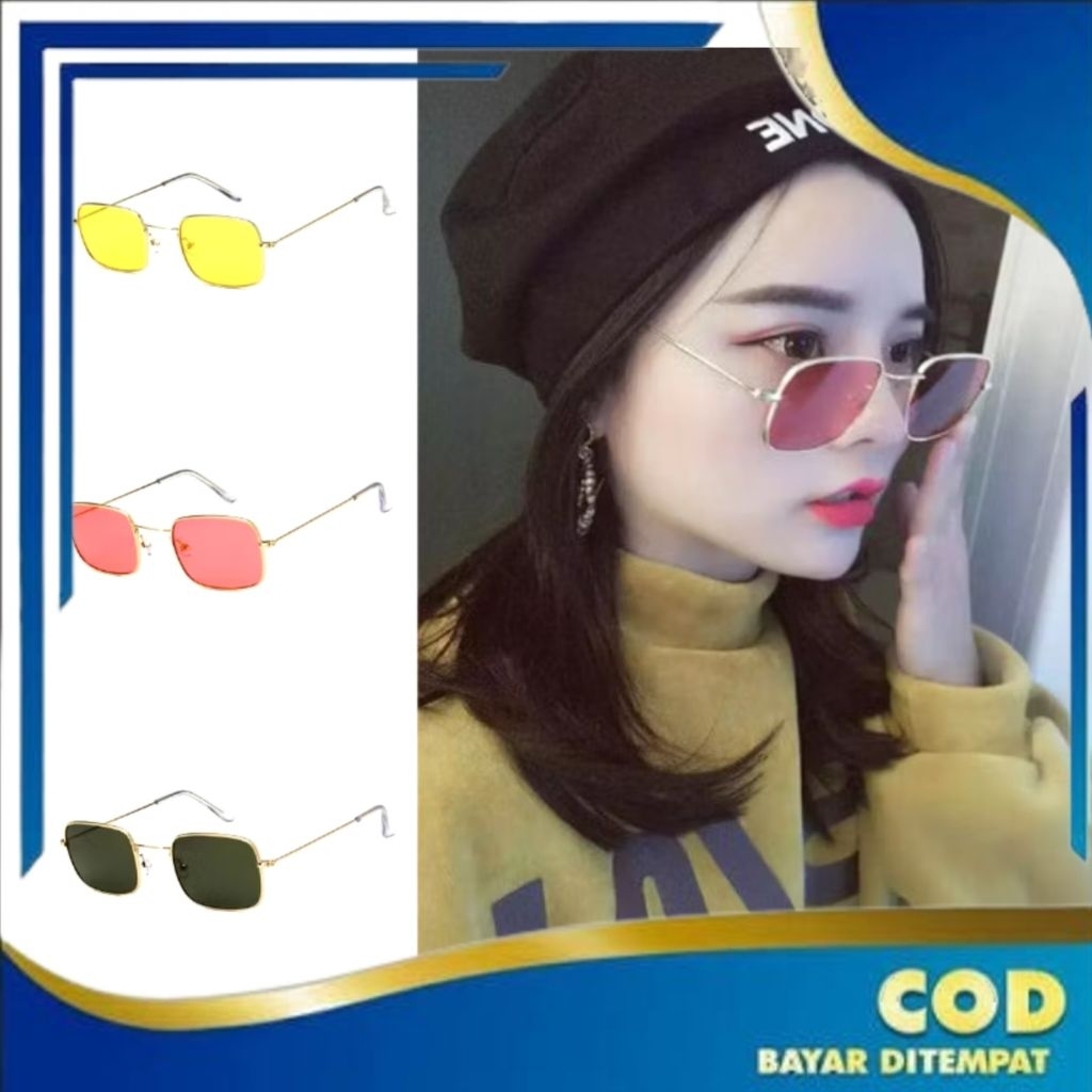 Kacamata Wanita Kaca Mata Hitam Sunglasses Style Fashion Pria K704