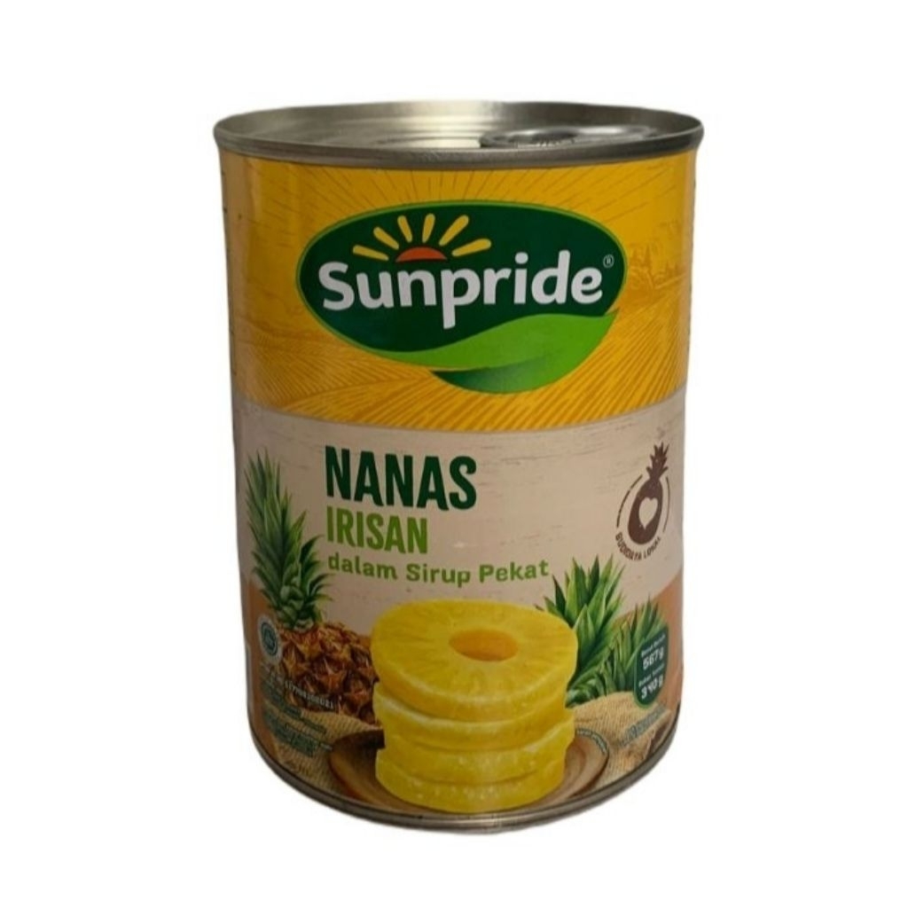 Sunpride Pineapple Sliced Nanas Irisan Buah Kaleng 567gr