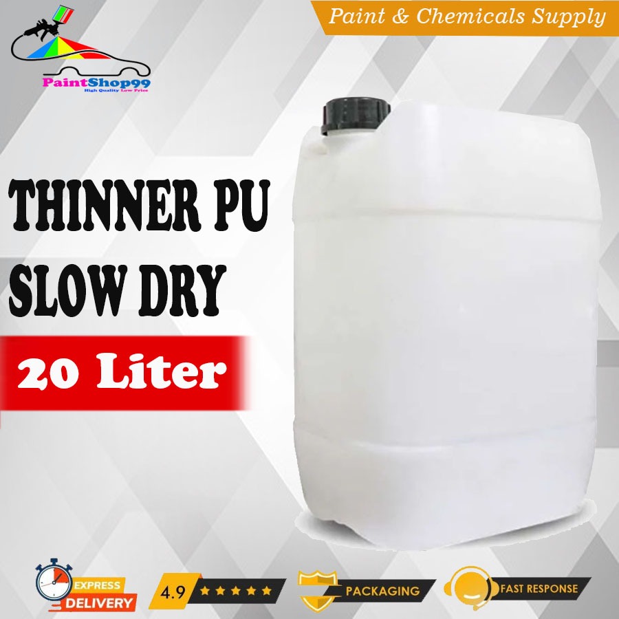 Thinner Pu Slow Dry 20 Liter Pengencer Cat Mobil