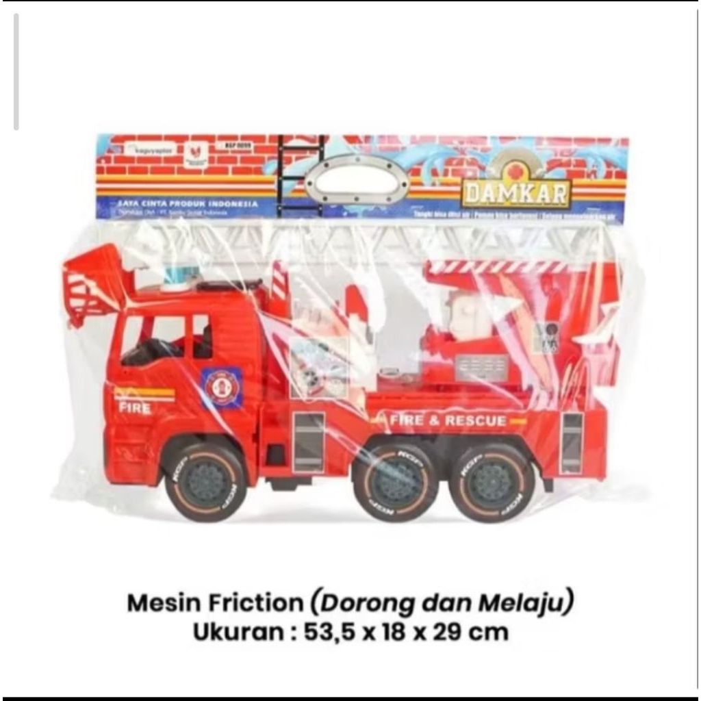 MAINAN MOBIL PEMADAM LAMPU SUARA SIRINE KGP MOBIL DAMKAR JUMBO KGP8099 VIRAL