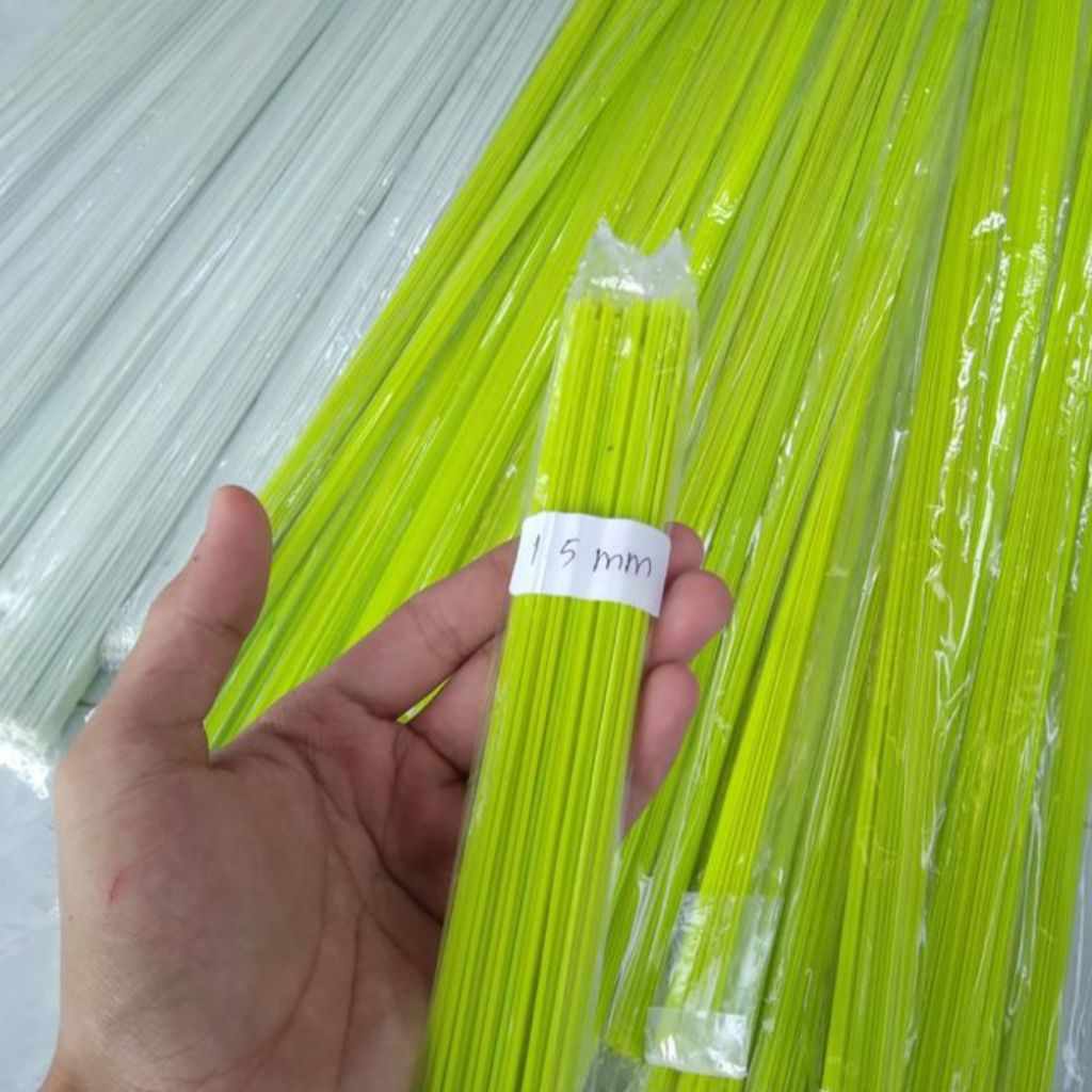 Ruji Fiber stabilo Cerah panjang 100 cm ruji stik 1 meter sanggar burung ruji multifungsi ketebalan 