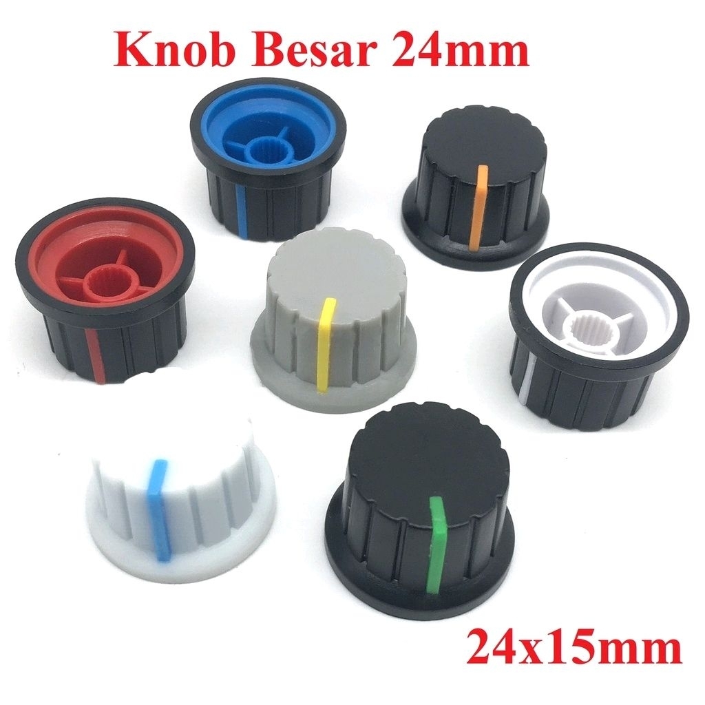 AEBRAND Knop Besar 24mm potensio potensiometer amplifier knob potentiometer