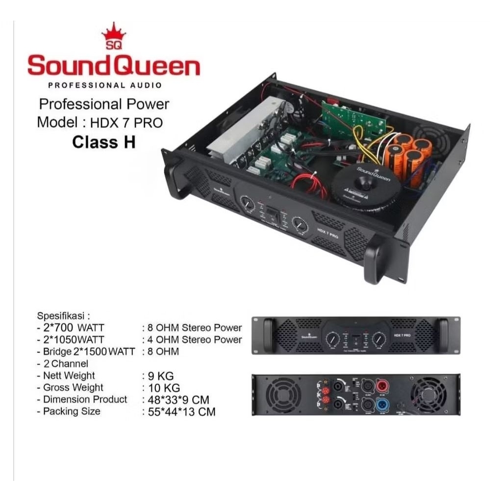 POWER SOUNDQUEEN HDX 7 PRO Original CLASS H