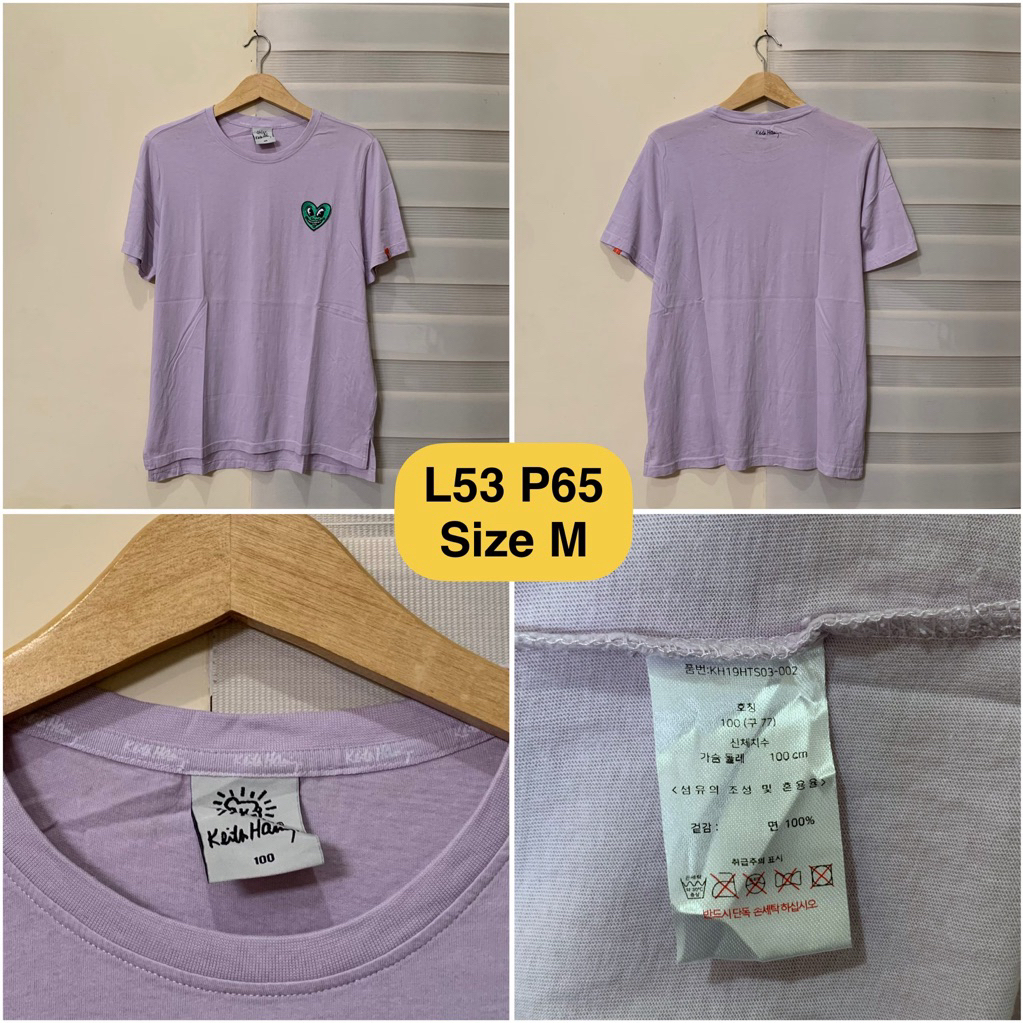 Kaos Keith Haring Ungu Original