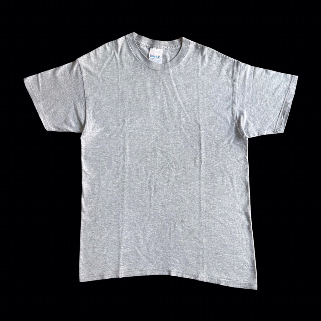 Blank Tee/Kaos Polos Vintage Hanes Beefy Grey