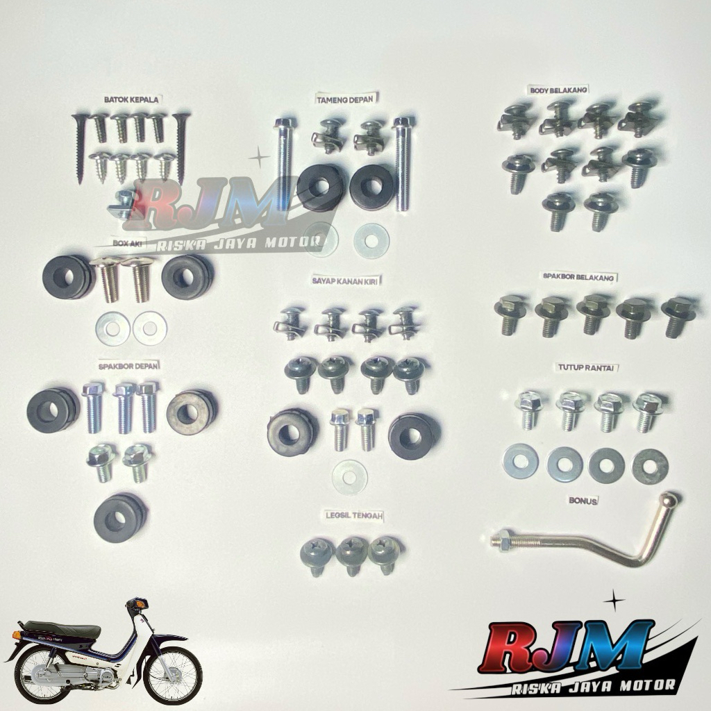 Baut Yamaha alfa / baut full body Yamaha Alfa  terlengkap