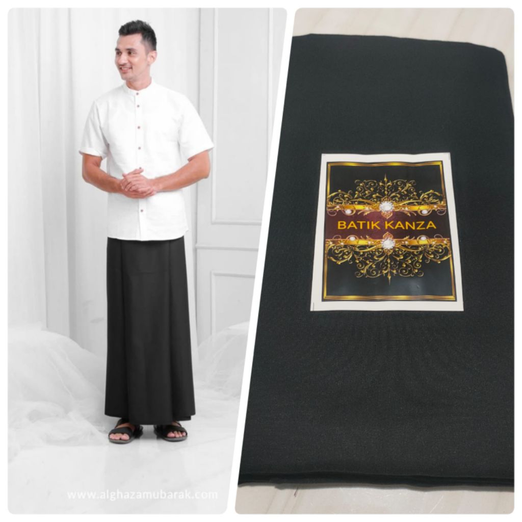 sarung polos hitam/sarung santri polos/sarung pria dewasa